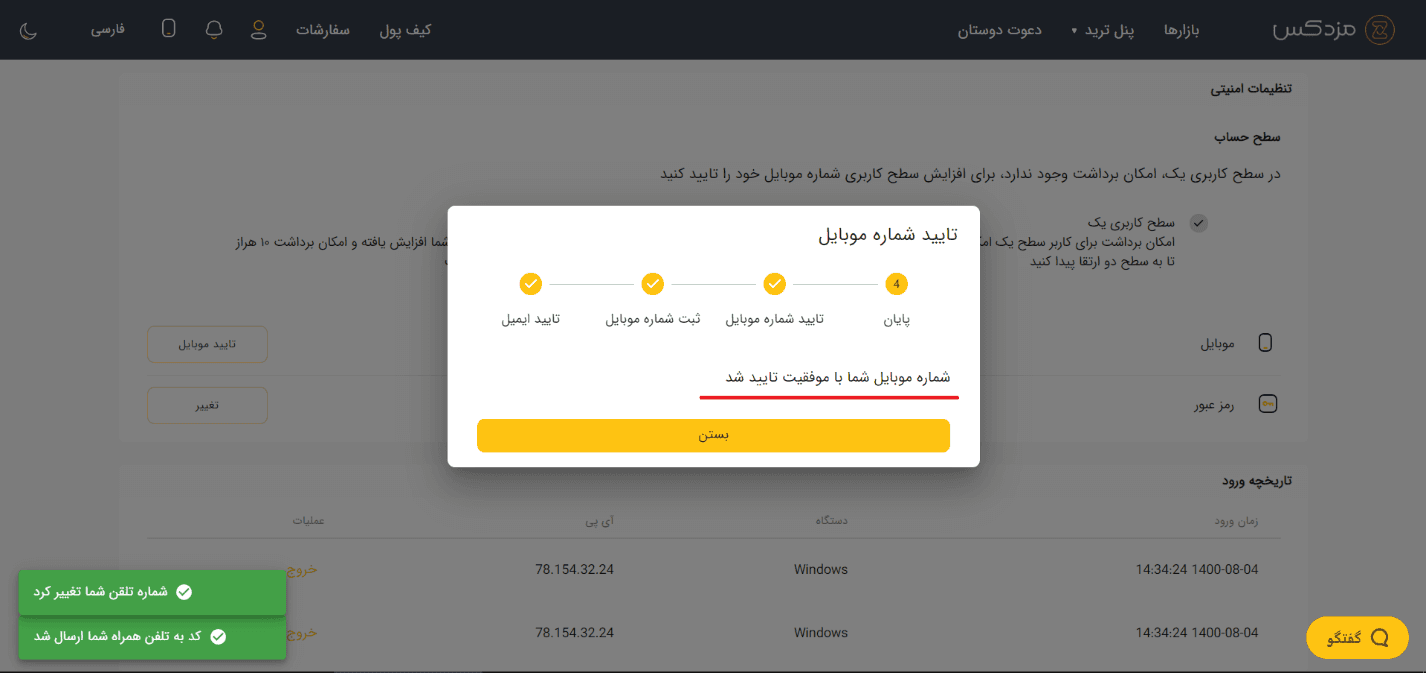 آموزش صرافی مزدکس