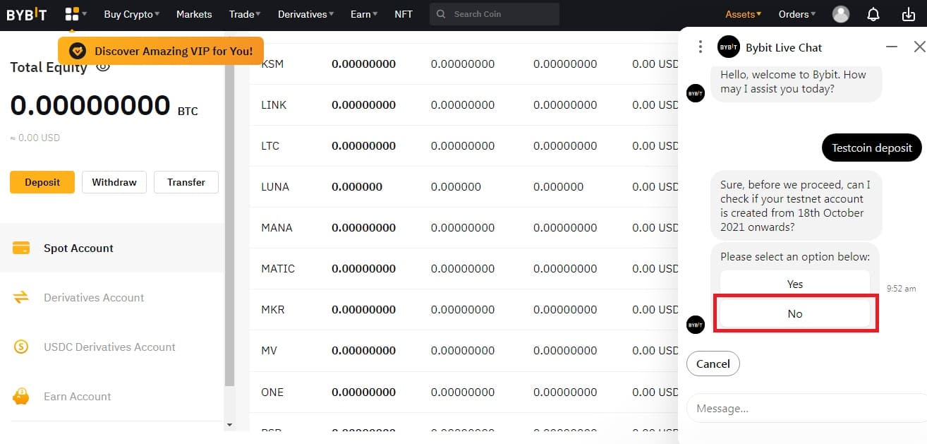 اپلیکیشن صرافی Bybit