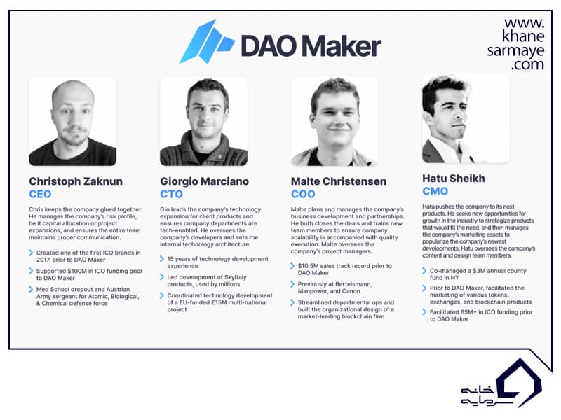 ۹ ارز دیجیتال برتر دائو میکر(dao maker)