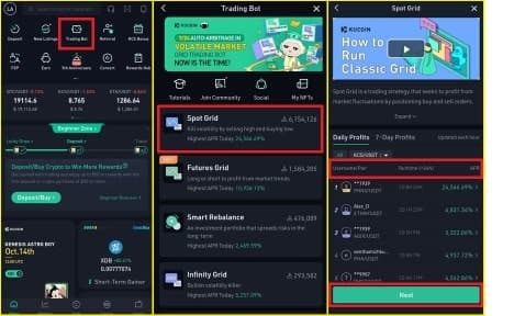 Spot Grid - ربات تریدینگ کوکوین