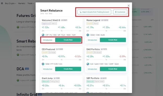 ربات Smart Rebalance - ربات ترید کوکوین