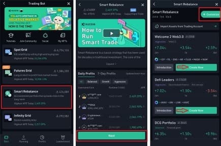 ربات Smart Rebalance - ربات ترید کوکوین