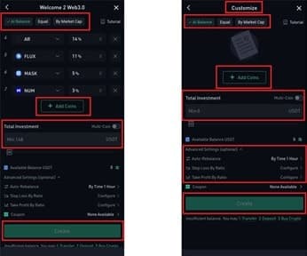 ربات Smart Rebalance - ربات ترید کوکوین