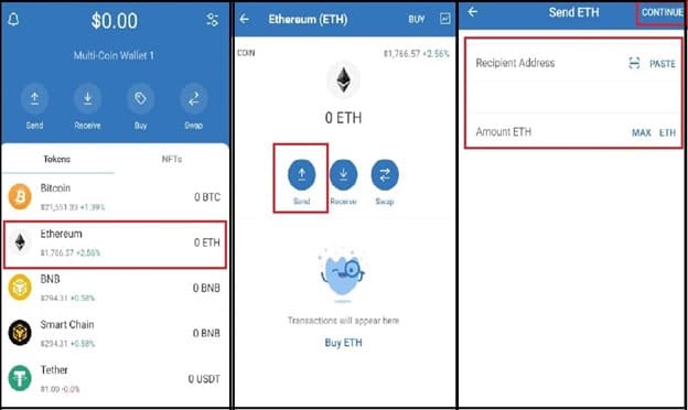 واریز ارز دیجیتال در بخش فیوچرز صرافی بای بیت 