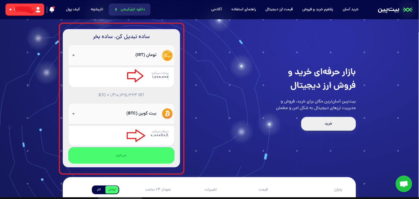 آموزش صرافی بیت پین