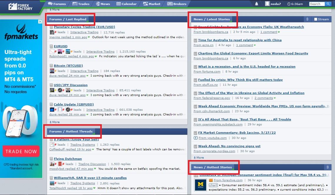 بخش انجمن در سایت فارکس فکتوری