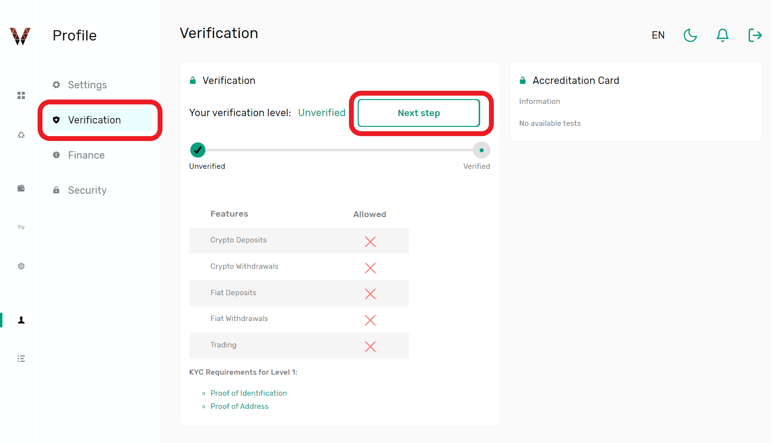 احراز هویت در بروکر ویتاورس